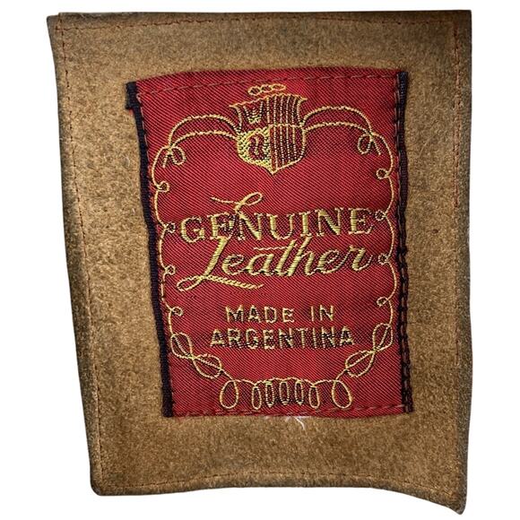 Vintage made in Argentina suede shacket jacket 70s worn bohemian rugged size xL - Picture 5 of 8